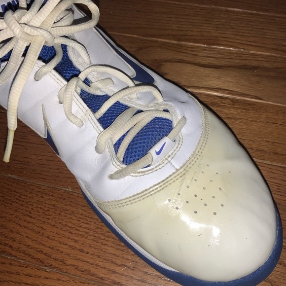 Nike High Top Air Max Blue and White Sneakers Size 12 - Picture 8 of 14